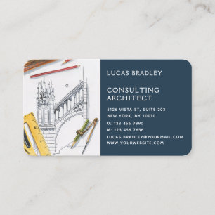 Tarjeta De Visita Construcción de arquitectos modernos y elegantes