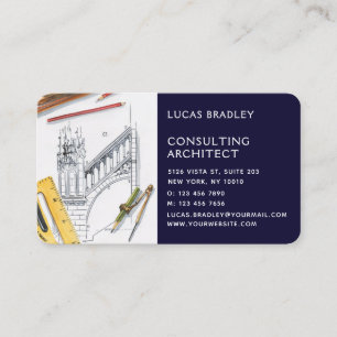 Tarjeta De Visita Construcción de arquitectos modernos y elegantes