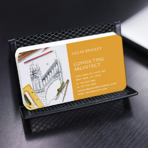Tarjeta De Visita Construcción de arquitectos modernos y elegantes