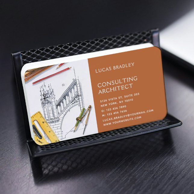 Tarjeta De Visita Construcción de arquitectos modernos y elegantes (Subido por el creador)