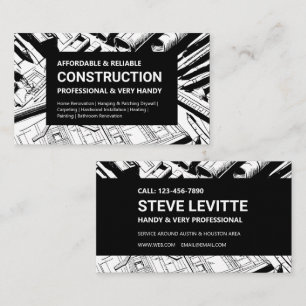 Tarjeta De Visita Construcción de audaces planos