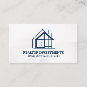 Tarjeta De Visita Construcción de bienes raíces   Constructor