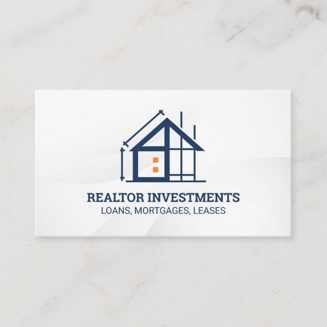 Tarjeta De Visita Construcción de bienes raíces | Constructor (Anverso)