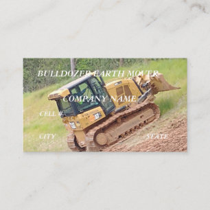 Tarjeta De Visita Construcción de bulldozer