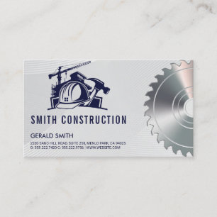 Tarjeta De Visita Construcción de cascos de construcción   Sierra   