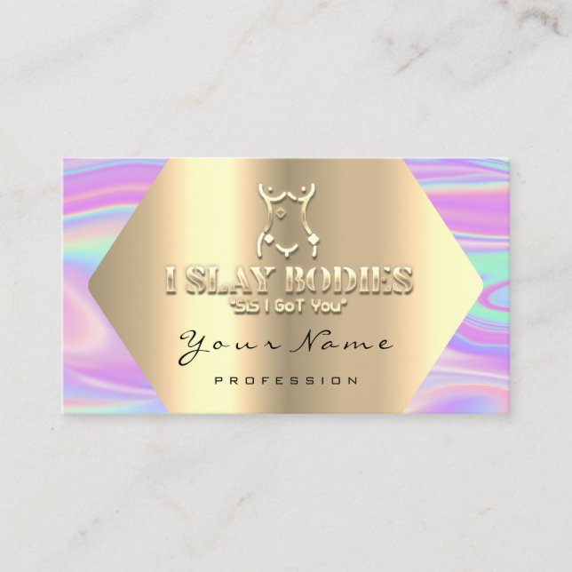 Tarjeta De Visita Construcción de cuerpos modelando Fitness Sculpnes (Anverso)