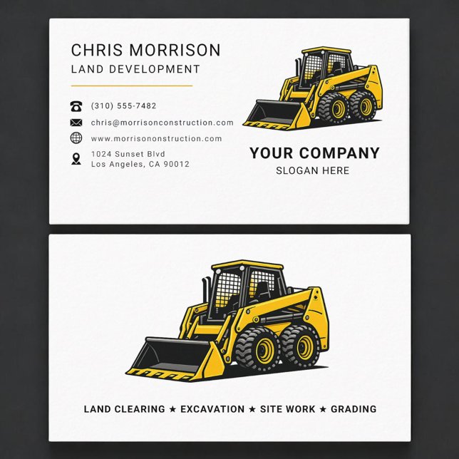 Tarjeta De Visita Construcción de Desarrollo de Tierras (Subido por el creador)