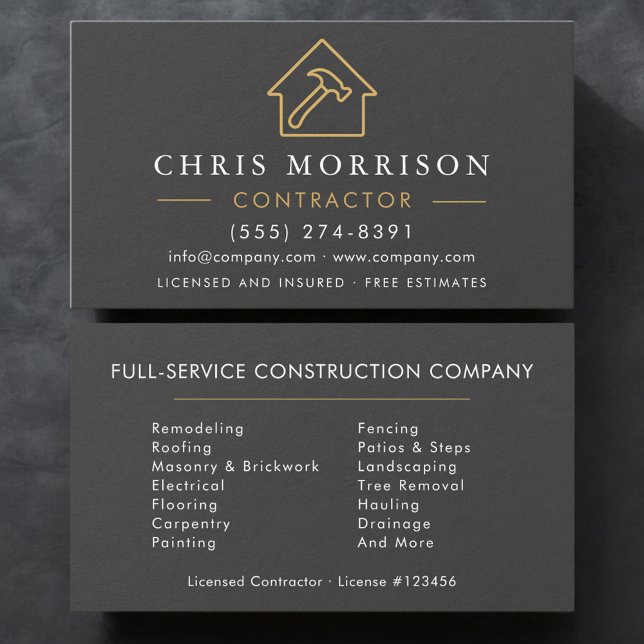 Tarjeta De Visita Construcción de Edificio Moderno de Piedra de Piza (Subido por el creador)