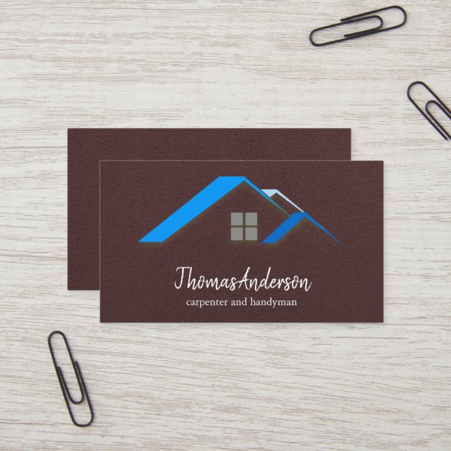 Tarjeta De Visita Construcción de edificios negros personalizados pr (Anverso/Reverso In Situ)