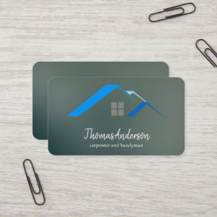 Tarjeta De Visita Construcción de edificios negros personalizados pr