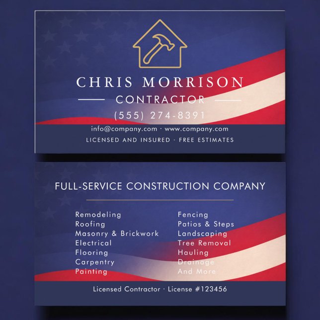 Tarjeta De Visita Construcción de Edificios Patrióticos  (Subido por el creador)