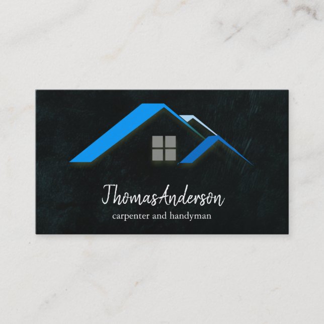 Tarjeta De Visita Construcción de edificios personalizada profesiona (Anverso)