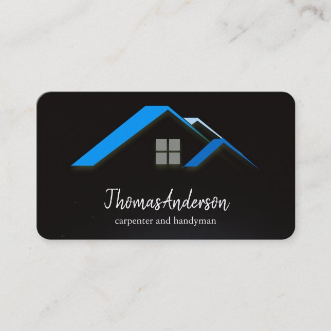 Tarjeta De Visita Construcción de edificios personalizada profesiona (Anverso)