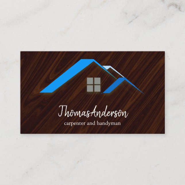 Tarjeta De Visita Construcción de edificios profesional personalizad (Anverso)