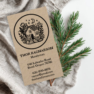 Tarjeta De Visita Construcción de Handyman Reparation Landscaper KRA