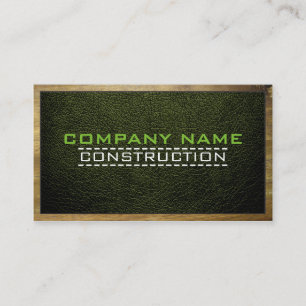 Tarjeta De Visita Construcción de la frontera de madera Elegante Cue