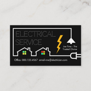 Tarjeta De Visita Construcción de línea de alimentación de circuito
