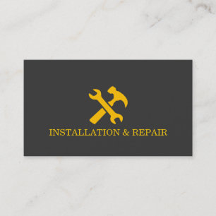 Tarjeta De Visita Construcción de mantenimiento de reparación de ins