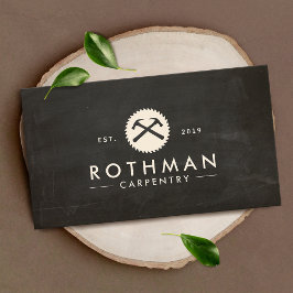 Tarjeta De Visita Construcción de martillo carpintero para carpinter