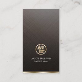 Tarjeta De Visita Construcción de masonería de piedra de ladrillo