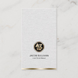 Tarjeta De Visita Construcción de masonería de piedra de ladrillo