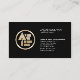 Tarjeta De Visita Construcción de masonería de piedra de ladrillo