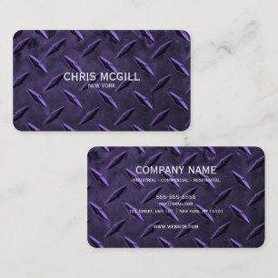 Tarjeta De Visita Construcción de Personalizado de textura Metalizad