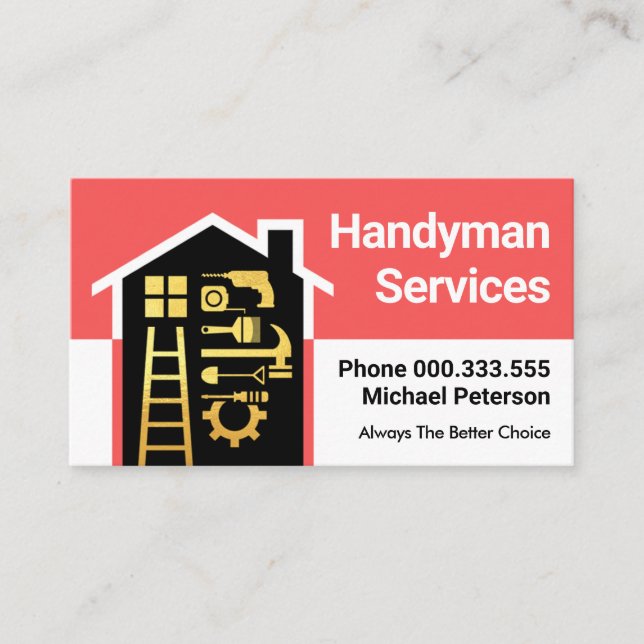 Tarjeta De Visita Construcción de tramas domésticas (Anverso)