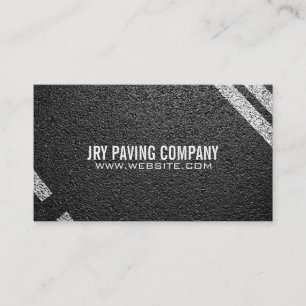 Tarjeta De Visita Construcción de una empresa de pavimentación