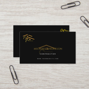 Tarjeta De Visita Construcción de viviendas minimalistas de lujo emp