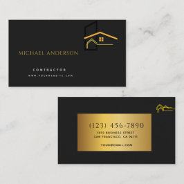 Tarjeta De Visita Construcción de viviendas minimalistas de lujo emp