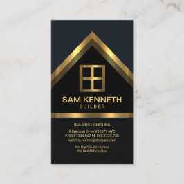 Tarjeta De Visita Construcción del Constructor de Tejado de Casa de 