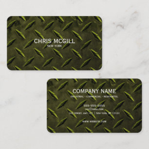 Tarjeta De Visita Construcción del Personalizado de textura Metaliza
