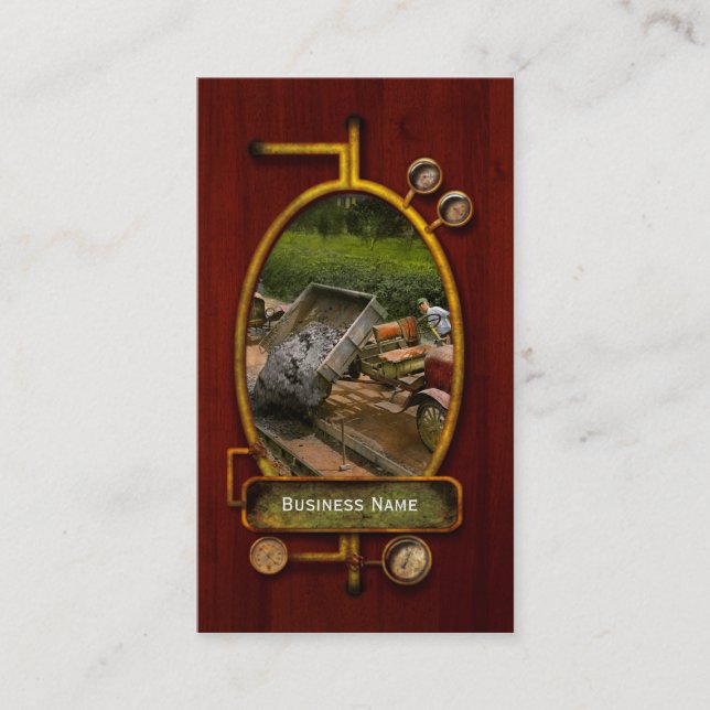 Tarjeta De Visita Construcción - Dumping hecho fácil 1925 (Anverso)