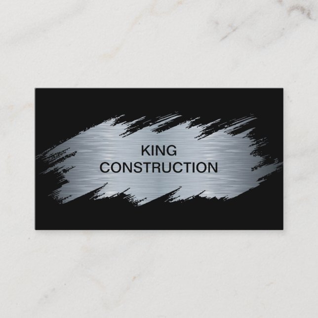 Tarjeta De Visita Construcción fresca moderna (Anverso)