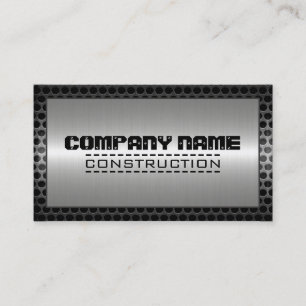 Tarjeta De Visita Construcción fronteriza metalizado Elegante apari