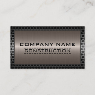 Tarjeta De Visita Construcción fronteriza metalizado Elegante aparie