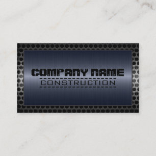 Tarjeta De Visita Construcción fronteriza Metalizado Elegante estil