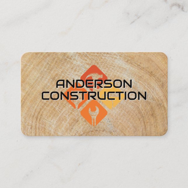 Tarjeta De Visita Construcción | Herramientas de construcción (Anverso)