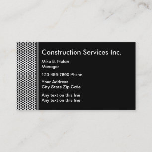 Tarjeta De Visita Construcción metálica