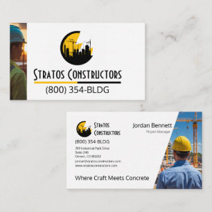 Tarjeta De Visita Construcción moderna