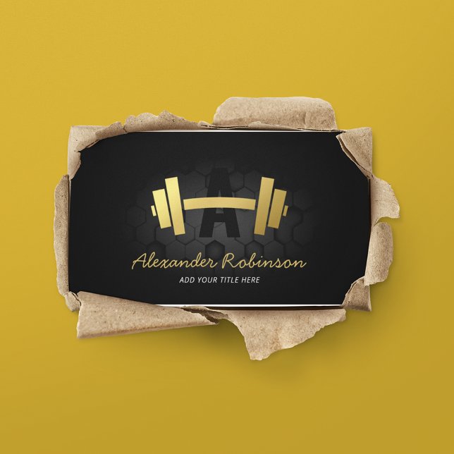 Tarjeta De Visita Construcción moderna de gimnasio (Subido por el creador)