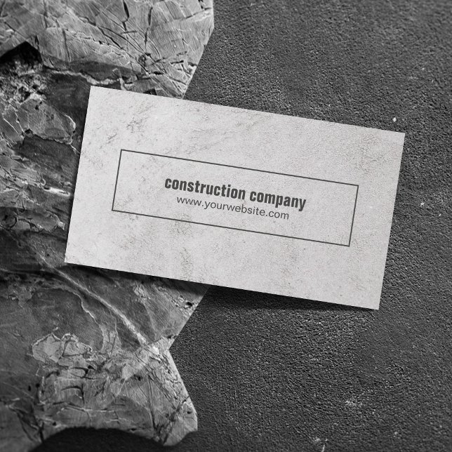 Tarjeta De Visita Construcción moderna de piedra gris (Subido por el creador)