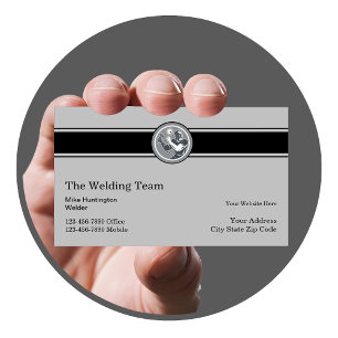Tarjeta De Visita Construcción moderna de soldadura retro