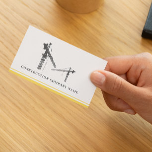 Tarjeta De Visita Construcción Moderna Minimalista