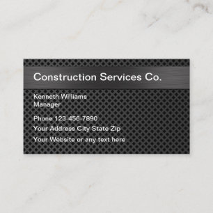 Tarjeta De Visita Construcción Moderna y Genial