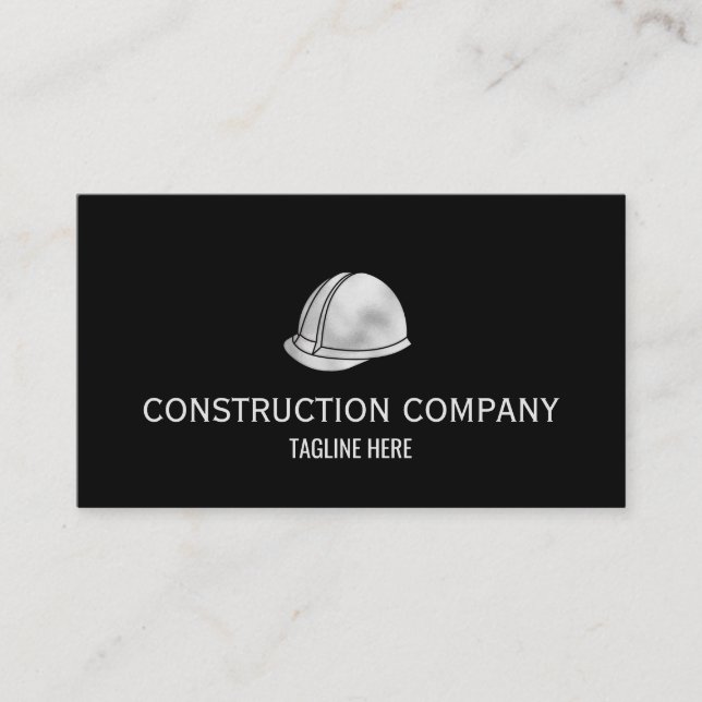 Tarjeta De Visita Construcción profesional Constructora de Contracto (Anverso)
