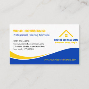 Tarjeta De Visita Construcción Profesional de Tejas para Techos