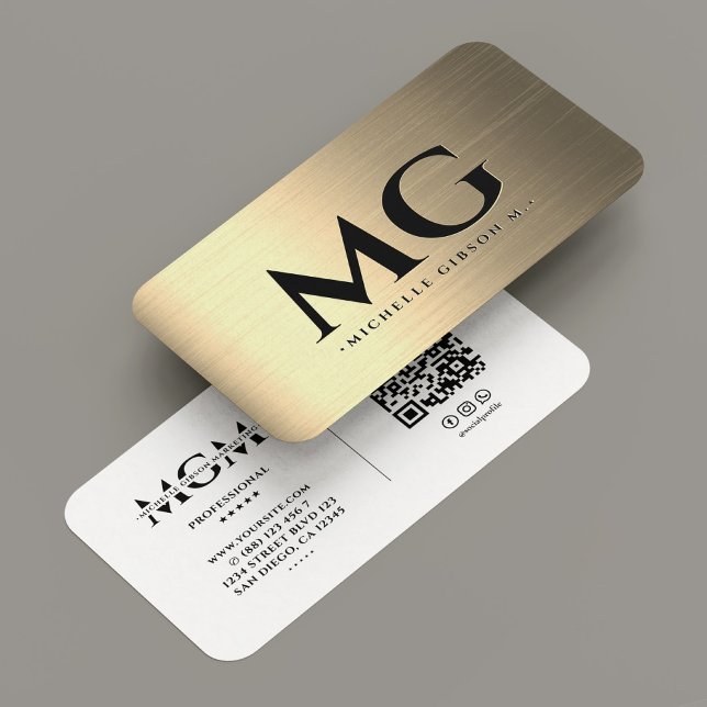 Tarjeta De Visita Construcción Profesional Faux Gold Modern (Marketing Construction Professional Gold Modern Business Card
)