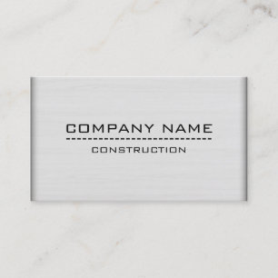Tarjeta De Visita Construcción Profesional Moderna Madera Blanca